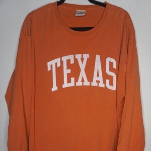Hanes Arched Texas A&M Longhorns ComfortWash Long Sleeve Tee - XL